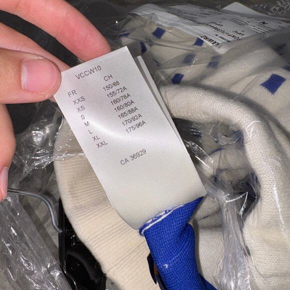 LOUIS VUITTON Casual Shorts Blue Blue and white wool oversize Bermudas SZ XS - Picture 11 of 11